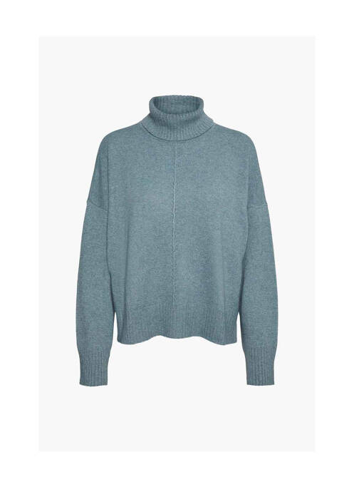 Pulover cu guler înalt albastru NOISY MAY femeie