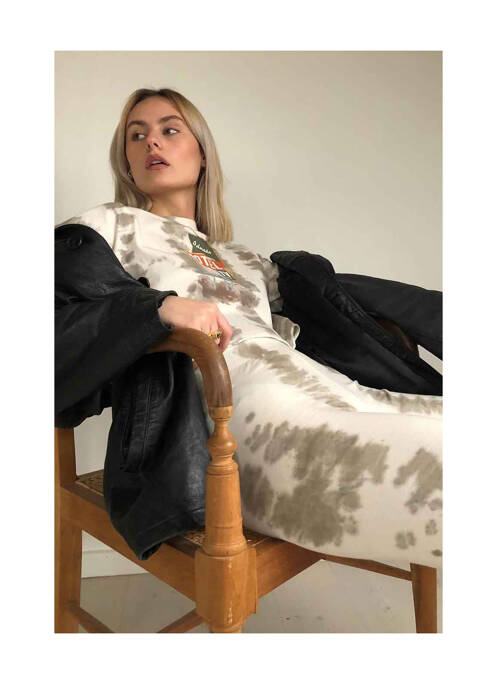 Tricou alb NOISY MAY femeie