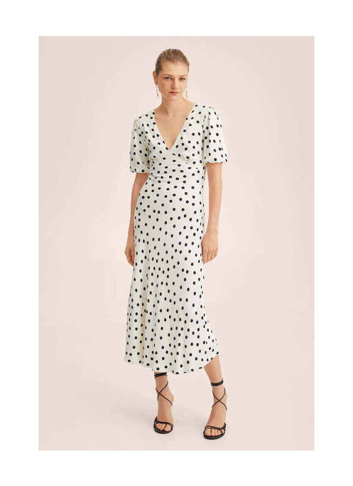 Rochie midi alb MANGO femeie