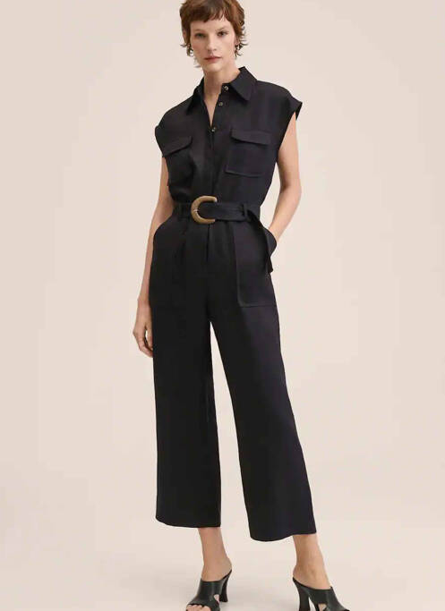 Salopetă-pantalon negru MANGO femeie
