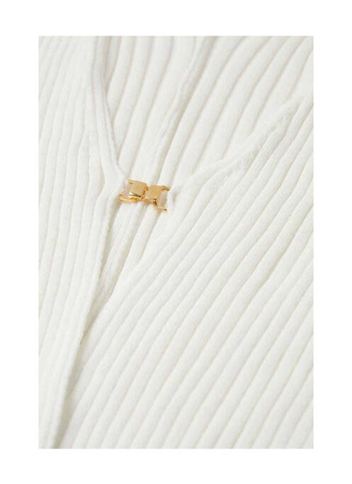 Vestă cu mâneci lungi alb MANGO femeie