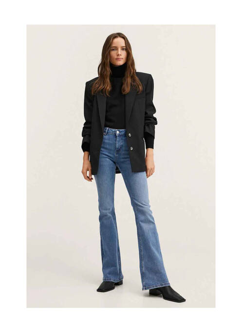 Blugi cu croială evazată albastru MANGO femeie