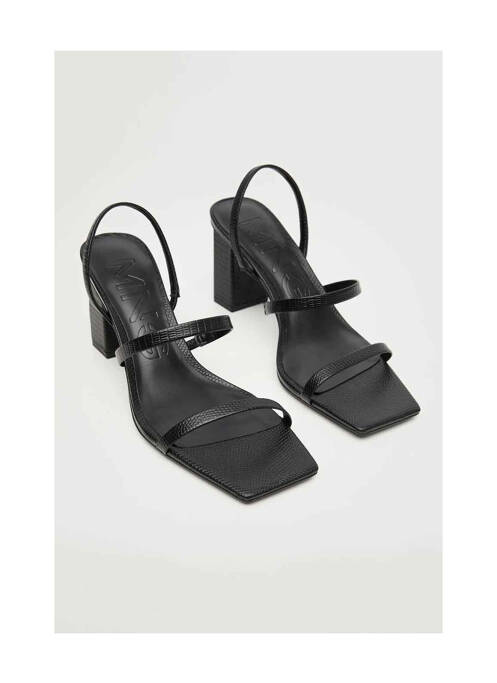 Sandale/pantofi decupați negru MANGO femme