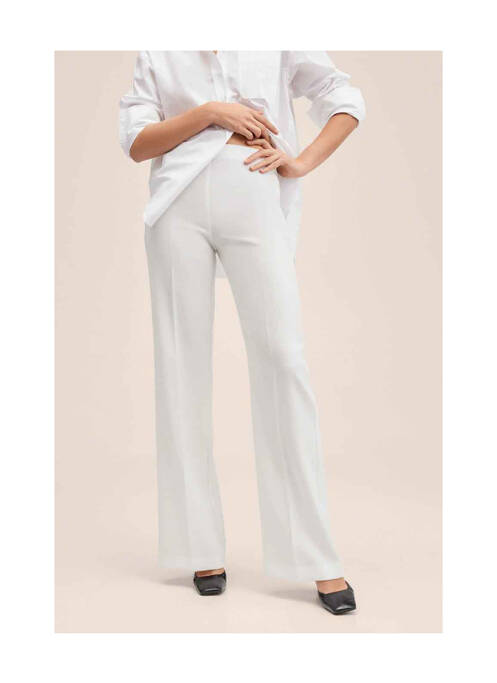 Pantalon evazat bej MANGO femme