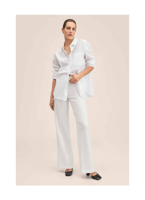 Pantalon evazat bej MANGO femme