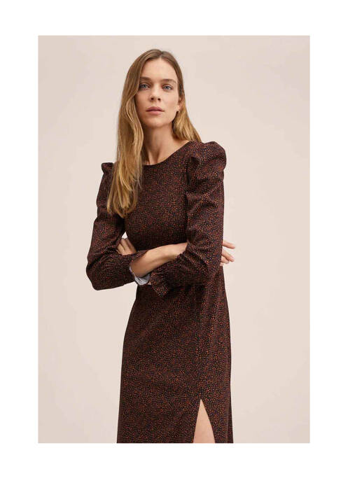 Rochie lungă portocaliu MANGO femeie