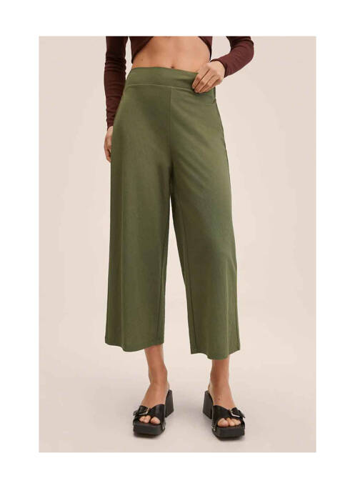 Pantalon 7/8 verde MANGO femeie