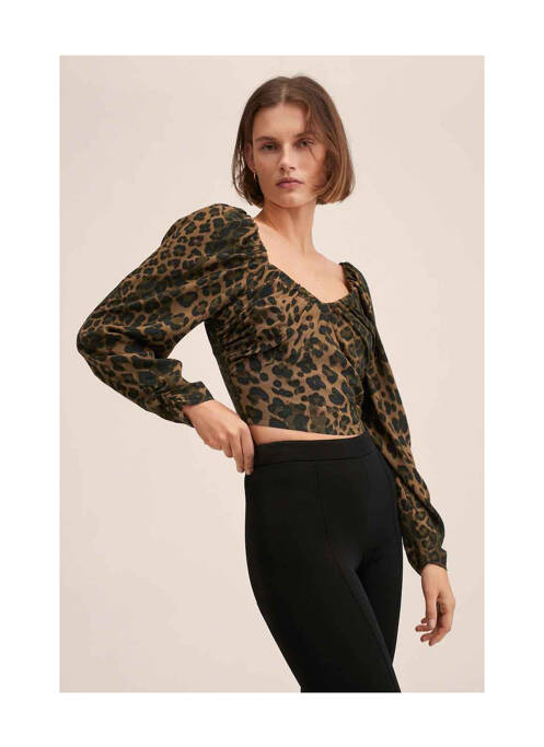 Cămașă maro MANGO femeie