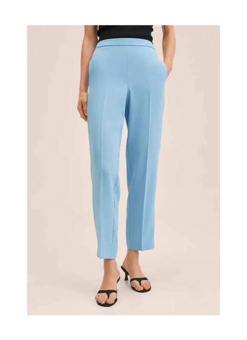 Pantalon drept albastru MANGO femeie