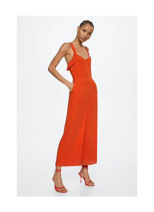 Salopetă-pantalon portocaliu MANGO femeie