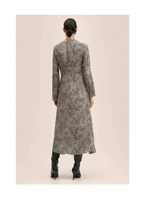 Rochie lungă bej MANGO femeie