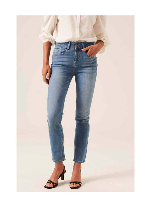 Blugi cu croială slim albastru GARCIA femeie