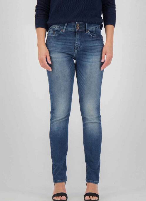 Blugi cu croială slim albastru GARCIA femeie