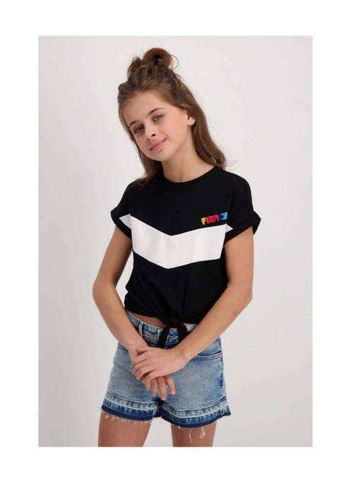 Tricou negru CARS JEANS fată