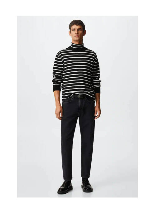 Pulover cu guler înalt negru MANGO bărbat