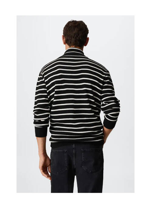 Pulover cu guler înalt negru MANGO bărbat