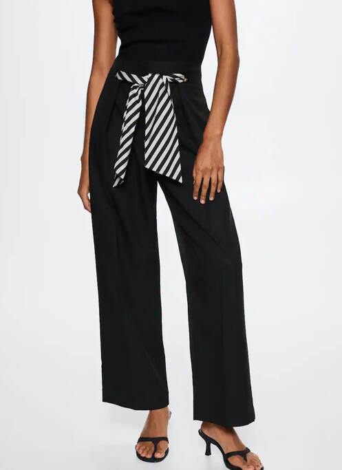 Pantalon drept negru MANGO femeie