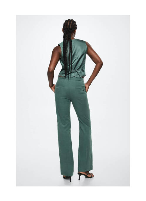 Pantalon drept albastru MANGO femeie