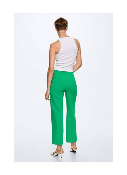 Pantalon 7/8 verde MANGO femeie