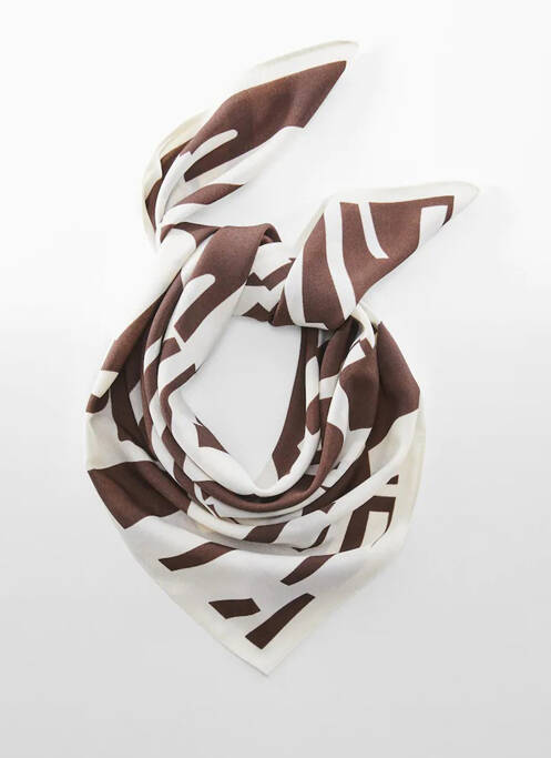 Eșarfă maro MANGO femeie