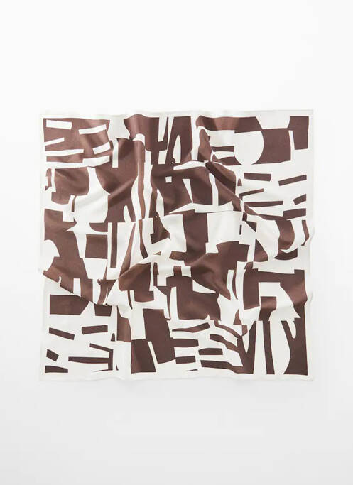 Eșarfă maro MANGO femeie