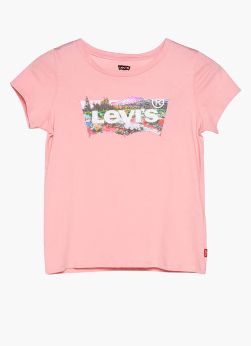 Tricou roz LEVIS fată