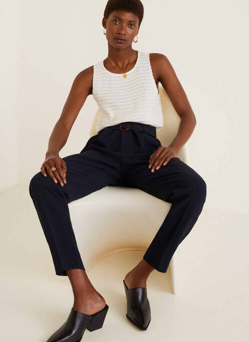 Pantalon evazat albastru MANGO femeie