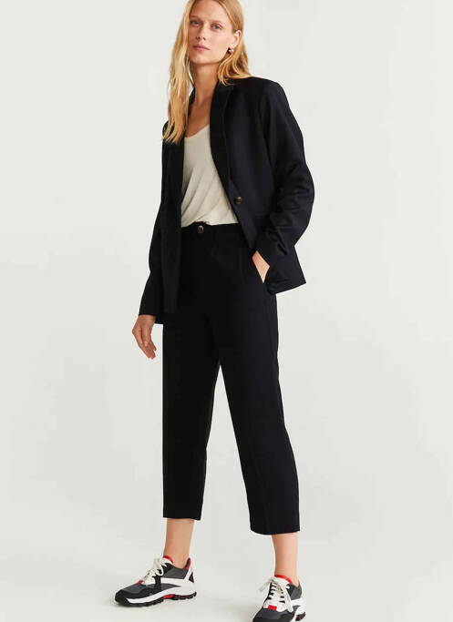 Pantalon 7/8 negru MANGO femeie