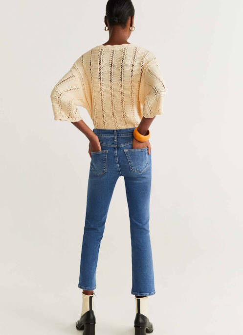 Blugi cu croială dreaptă albastru MANGO femeie