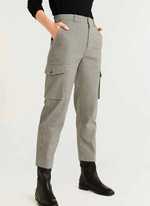 Pantalon cargo alb MANGO femeie