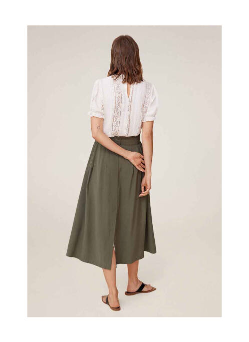 Fustă midi verde MANGO femeie