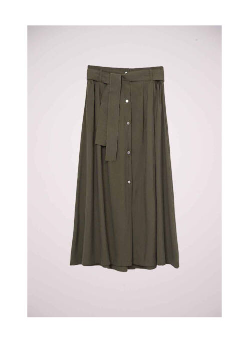 Fustă midi verde MANGO femeie