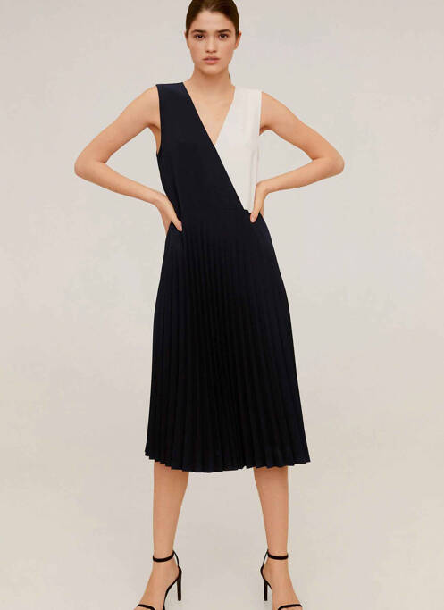 Rochie midi negru MANGO femeie