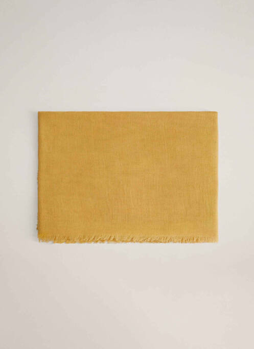 Eșarfă galben MANGO femeie