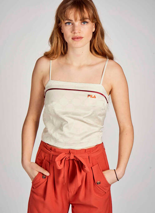 Tricou bej FILA femeie