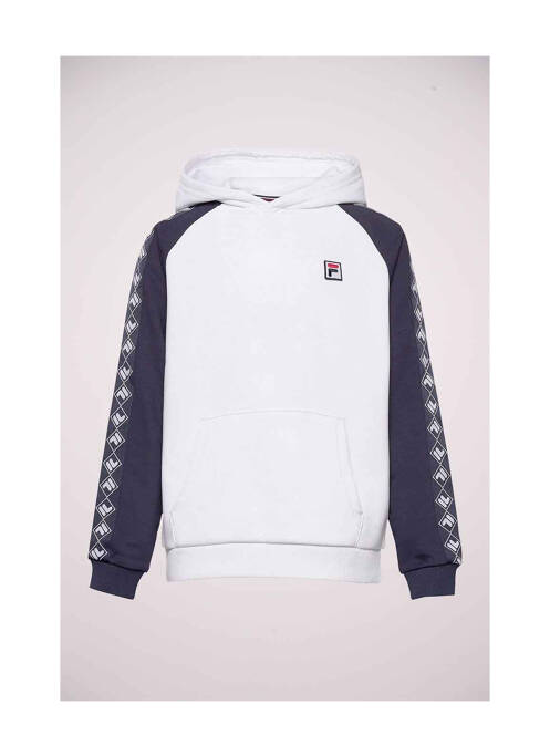 Hanorac cu glugă alb FILA băiat