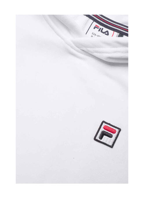 Hanorac cu glugă alb FILA băiat