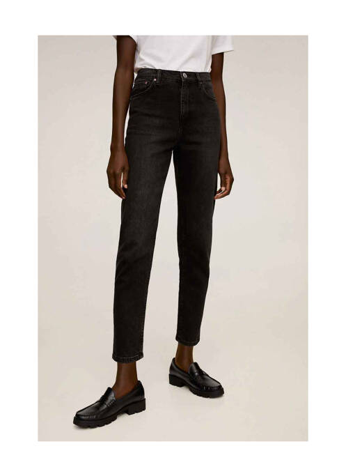 Blugi croială Mom negru MANGO femeie