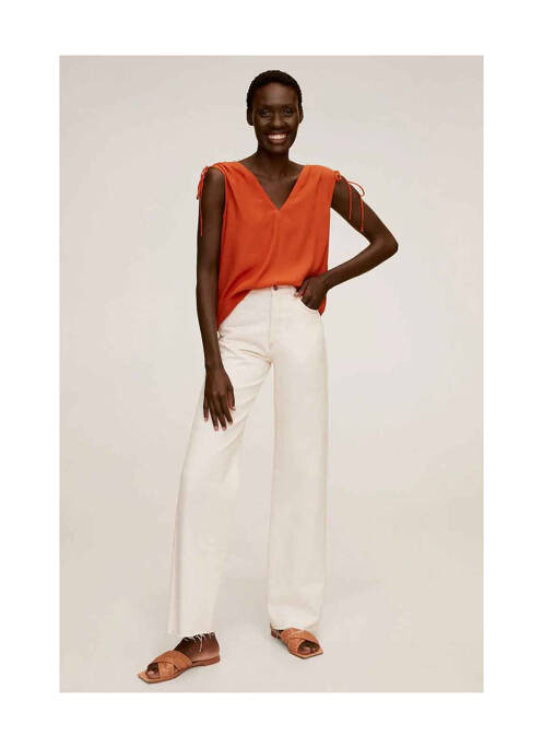 Cămașă portocaliu MANGO femeie