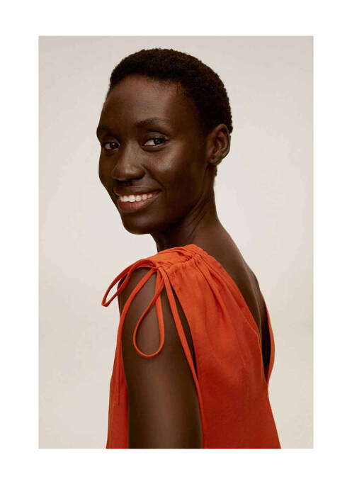 Cămașă portocaliu MANGO femeie