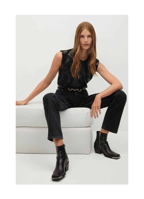 Top negru MANGO femeie