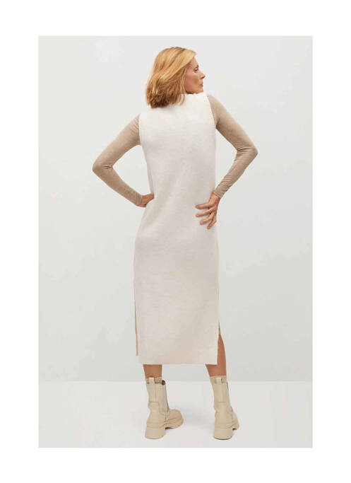 Rochie lungă bej MANGO femeie