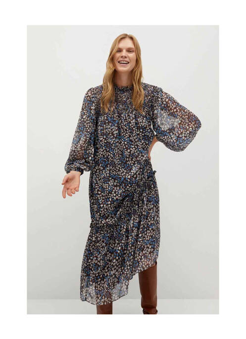 Rochie lungă maro MANGO femeie