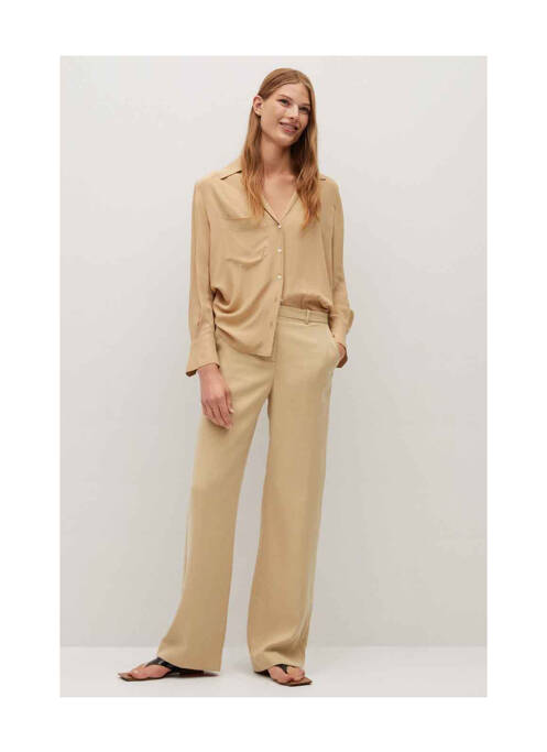 Pantalon chino bej MANGO femeie