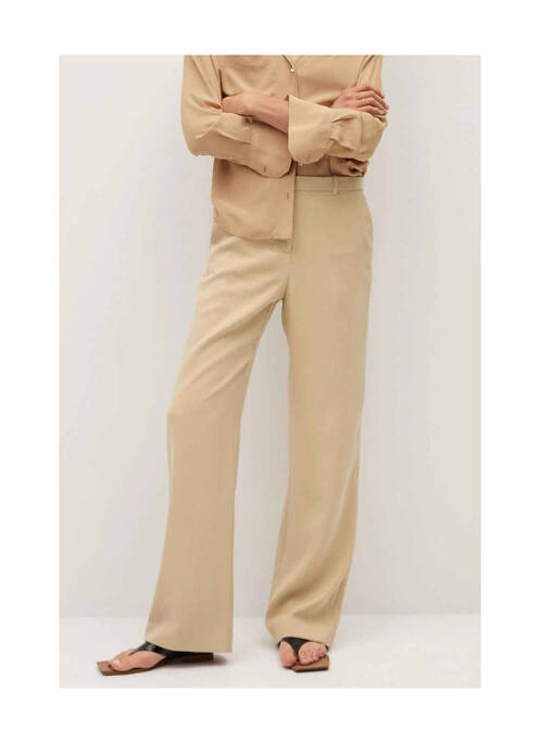 Pantalon chino bej MANGO femeie