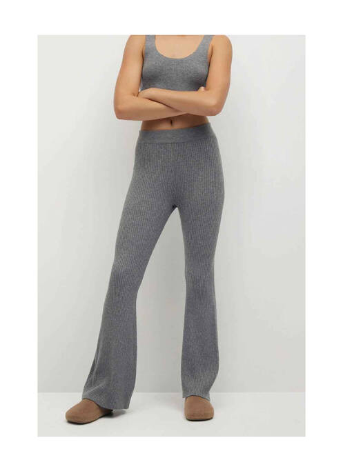 Pantalon evazat gri MANGO femeie