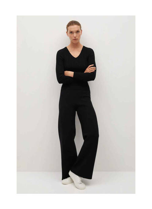 Pantalon evazat negru MANGO femeie