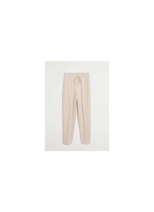 Pantalon drept bej MANGO femeie