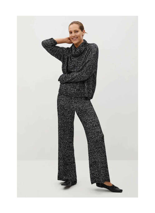 Pantalon evazat negru MANGO femeie