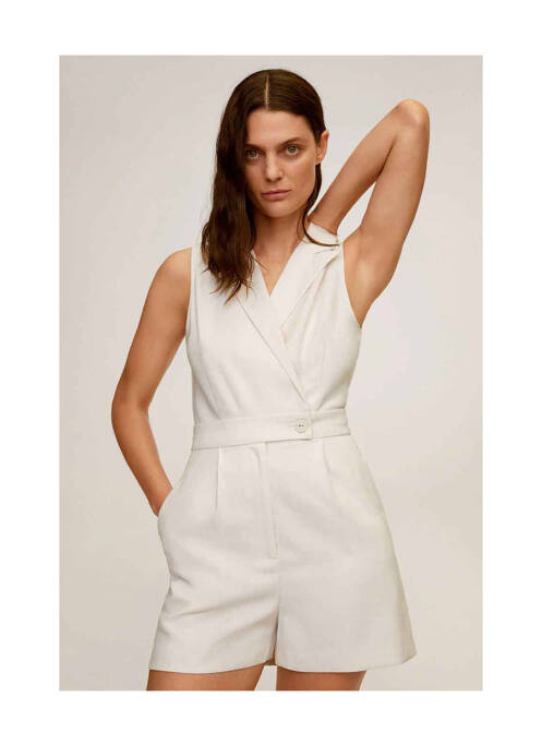 Salopetă scurtă alb MANGO femeie